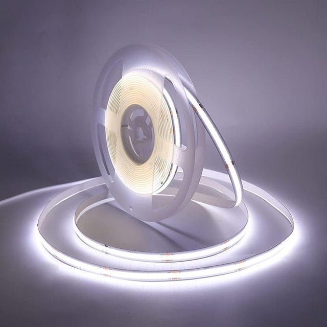 Taśma świetlna USB COB LED o ciepłym świetle (5 metrów/DC 5 V) z możliwością ściemniania, odpowiednia do oświetlenia tła telewizora, scen domowych i