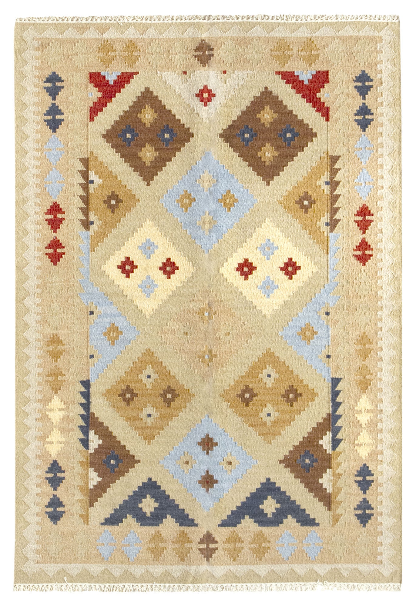 Tapis Kilim Afghan 132x76 kilim ethnique tissé main - Magasi