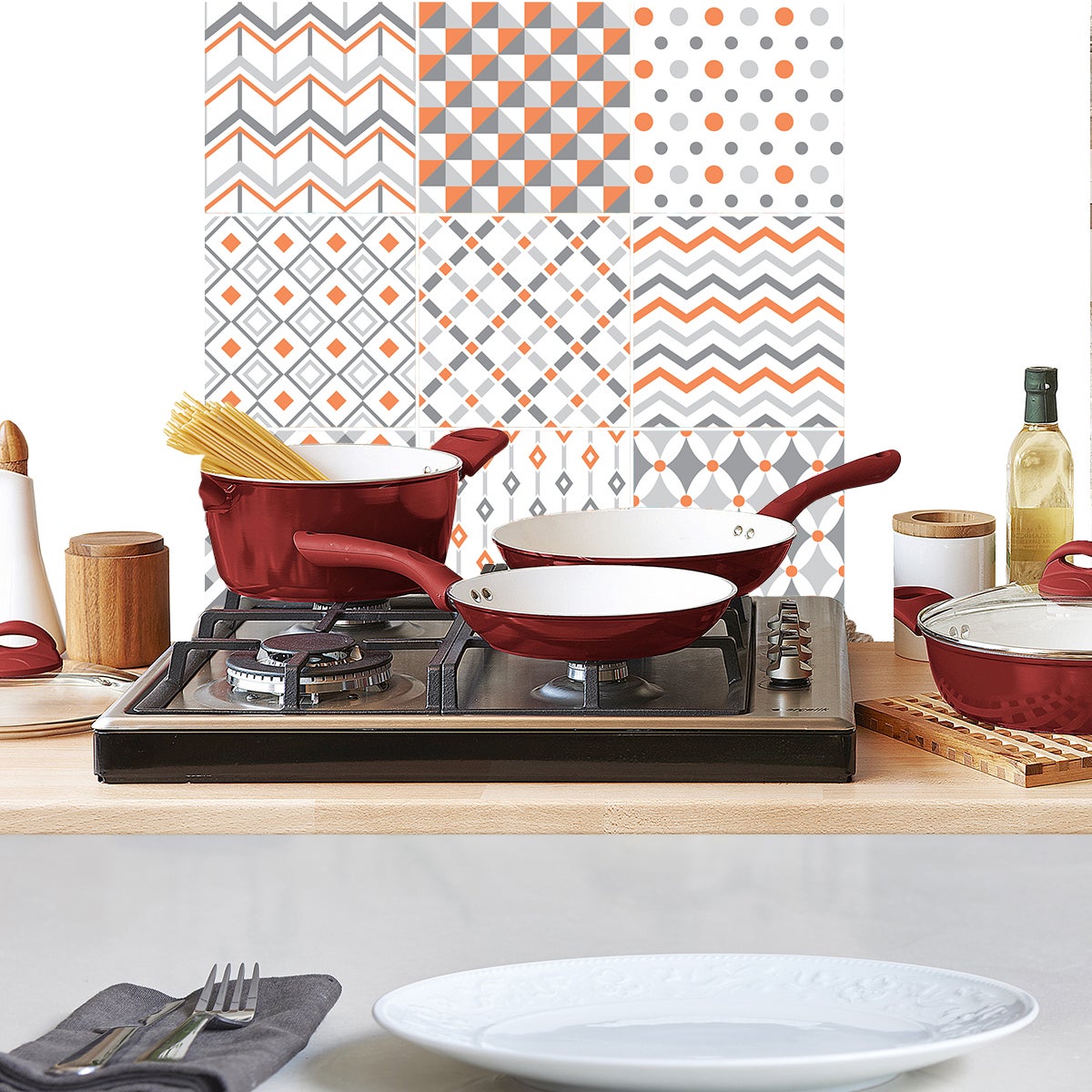 9 adesivo piastrelle etnico Bolinao - Sticker adesivo - adesivi murali - 9stickers15x15cm - 4