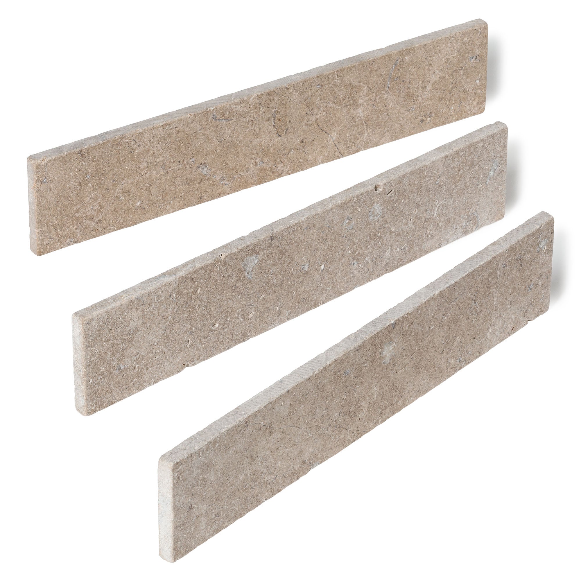 Lot de 10 plinthes en pierre naturelle Egypte Beige 40,6x8 cm Ep. 1,2 cm - RO'MA Nature - 4