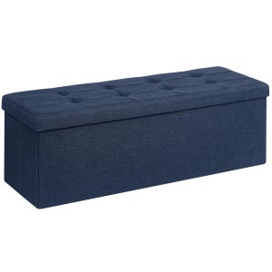 Relaxdays Tabouret cylindre Pizza couvercle Pouf vintage avec rangement
