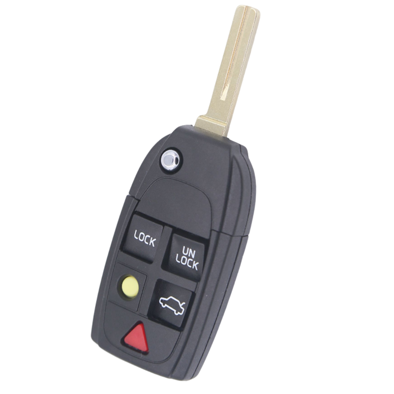 Custodia in Pelle per Chiave dell'auto, Portachiavi in Pelle, con Gancio in Metallo e Cerniera, con Finestra Trasparente, Rosso