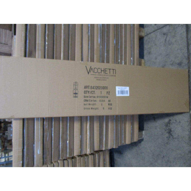 Étagère Jessica en métal noir avec 4 étagères d'angle cm 48 x 33 h160 - 3