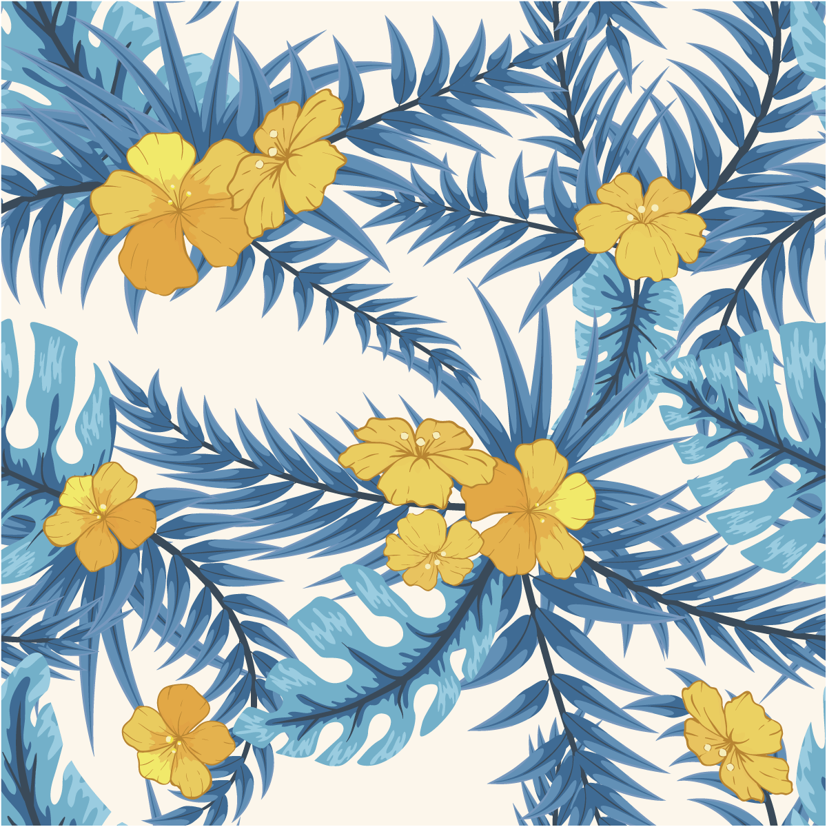 Adesivo arazzo tropicale Copiapo - Sticker adesivo - adesivi murali - 60x60cm - 2