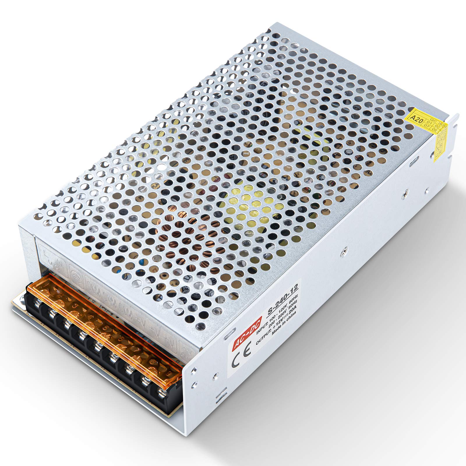 Driver LED Alimentatore AC 240V - DC 12V 5A 60W &ndash; Trasformatore Per Lampadine LED