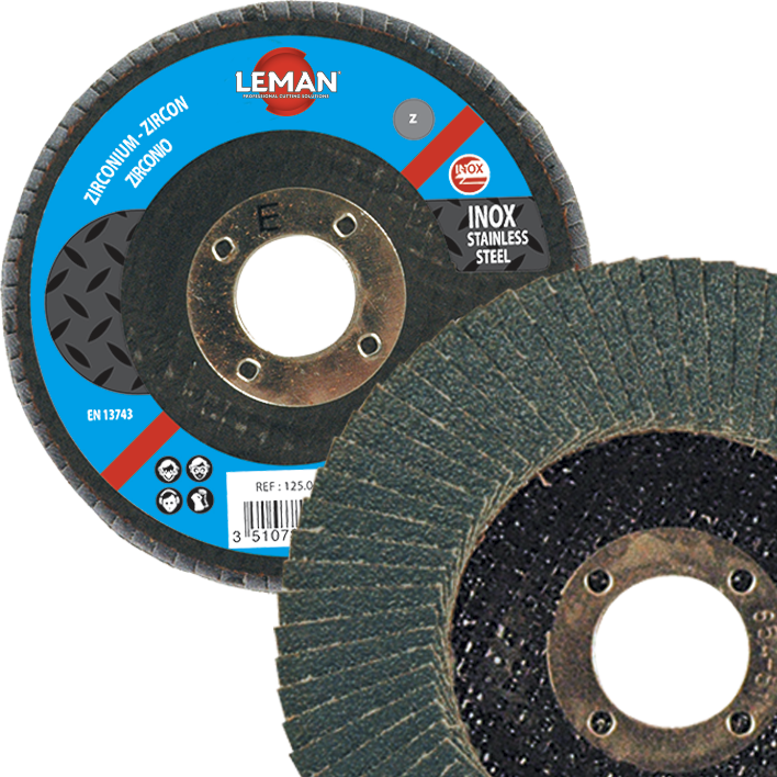 Lot De 10 Disques à Lamelles Bombées Zirconium D.125x22,23mm Grain 100