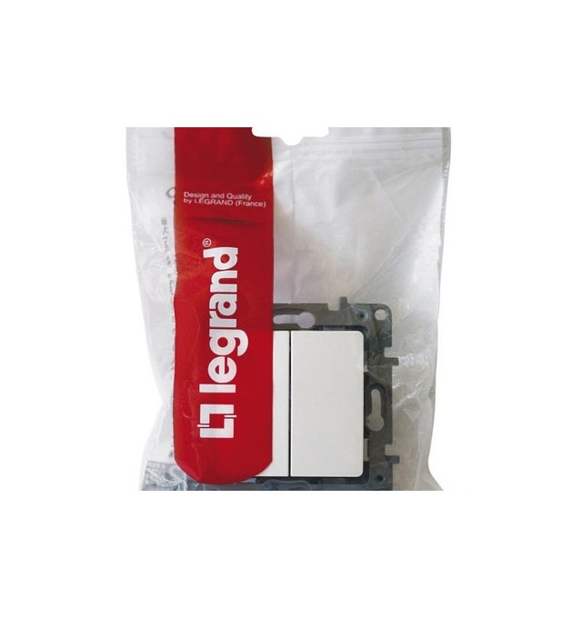 Interrupteur Double Va-et-vient Legrand Niloé + Plaque Fonte - Neuf En Emballage