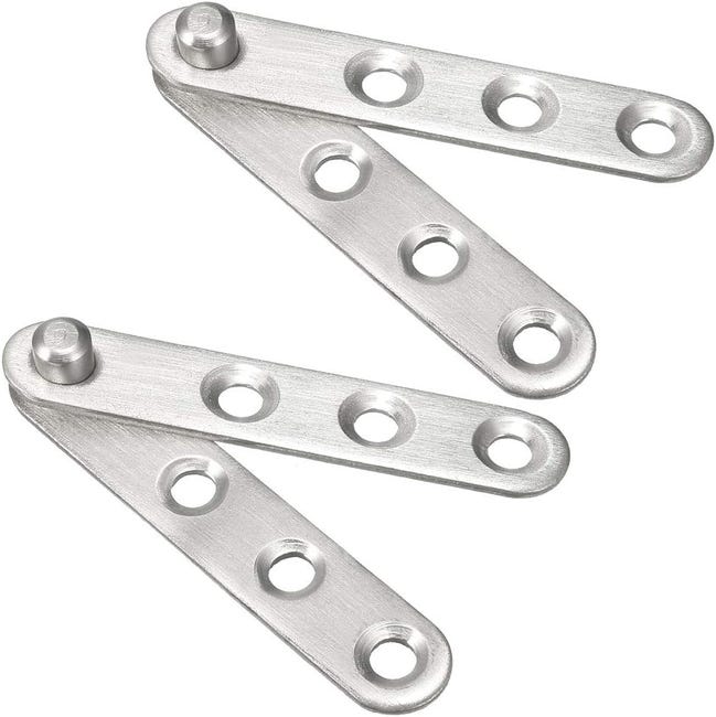 Zawias obrotowy do drzwi 360°, stal nierdzewna, 60 mm x 11 mm, opakowanie 2 szt.