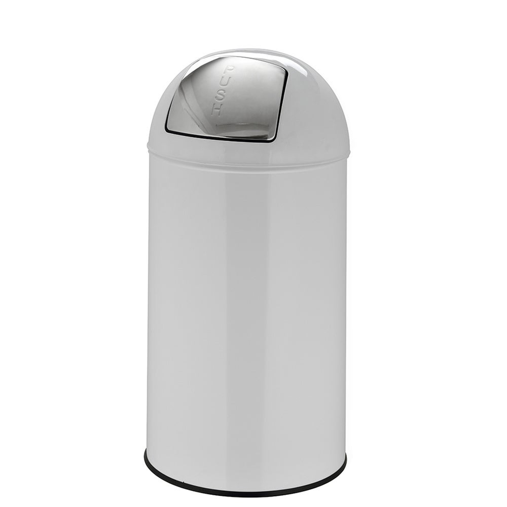 Wiadro na śmieci PUSH 50L Biały hjh OFFICE