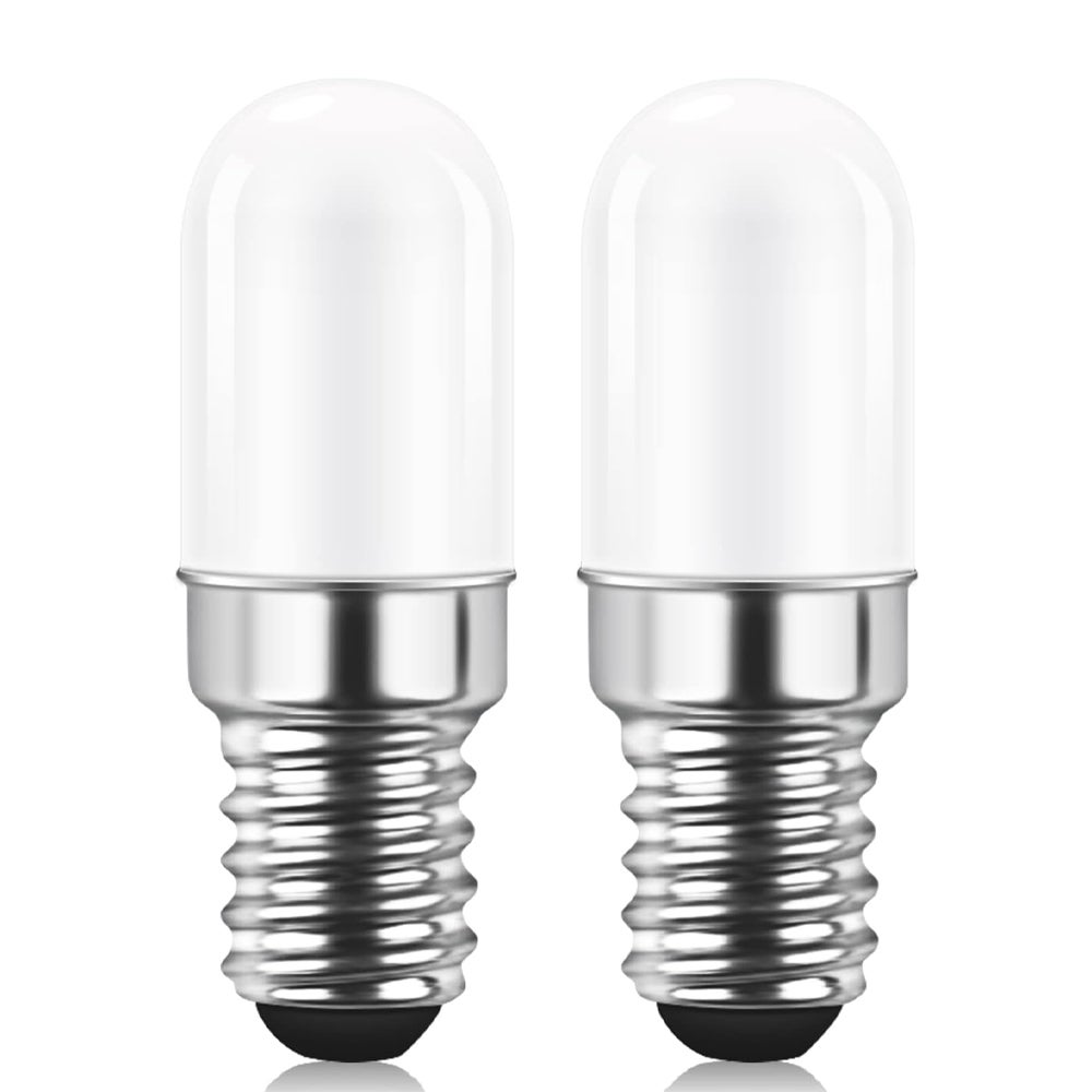 2 sztuki, żarówka LED E14 1,5W do lodówki, odpowiednik 15W, ciepła biel 3000K, lampa solna, maszyna do szycia, nieściemnialna