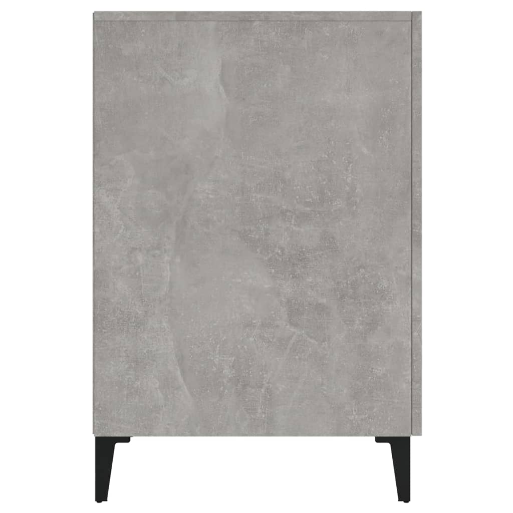 Maison Exclusive - Bureau Gris béton 140x50x75 cm Bois d'ingénierie - 8