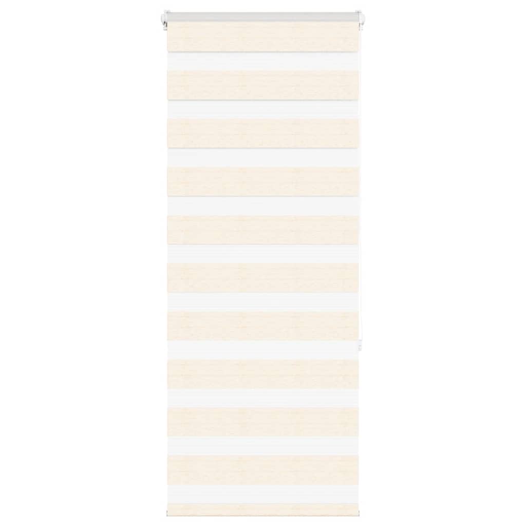 Elegancka zasłona zebra 55x150 cm z poliestru w kolorze marmurowego beżu