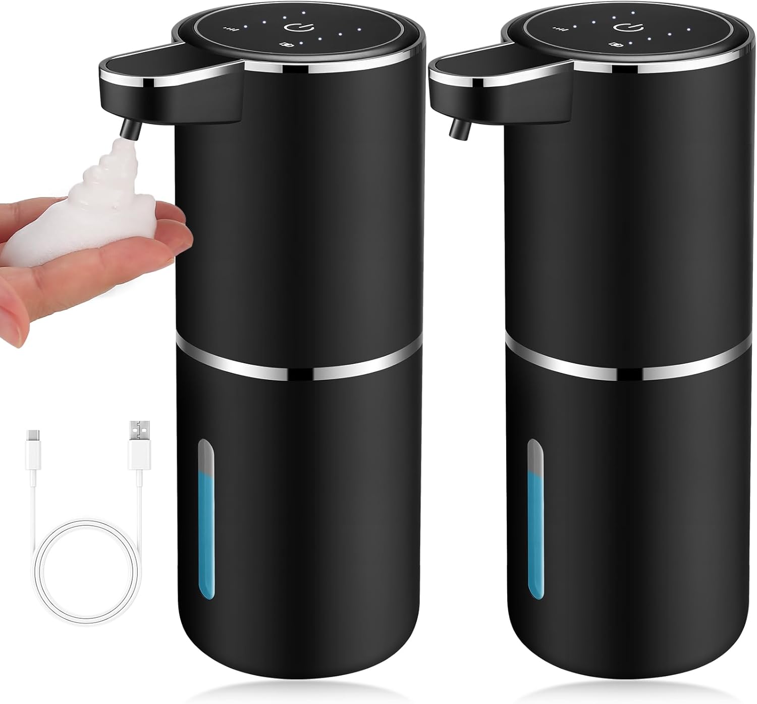 Distributeur De Savon Automatique Sans Contact – Brenor – Noir – Moderne (Neuf)