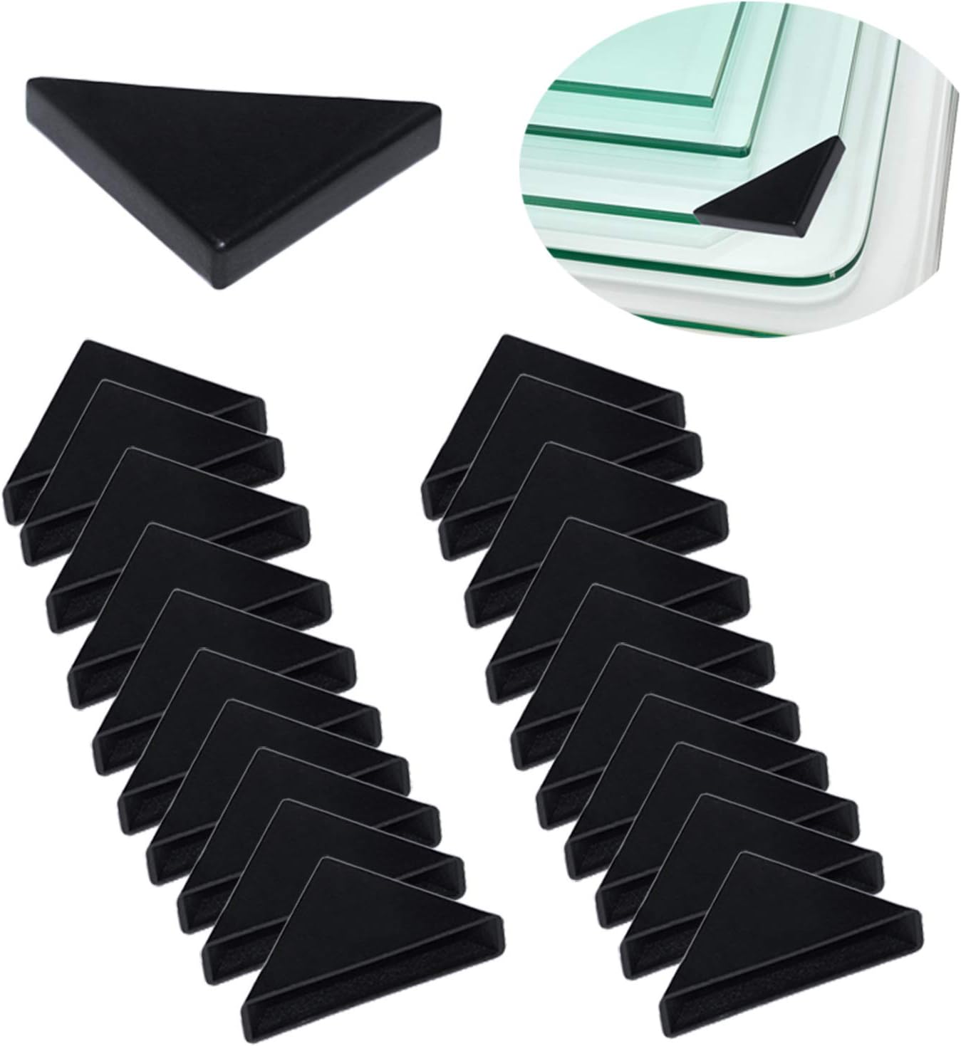 Protezioni Angolari In Plastica - 60 Pezzi 6 Misure, Per Spigoli Di Vetro, Specchi E Mobili - Foto 3