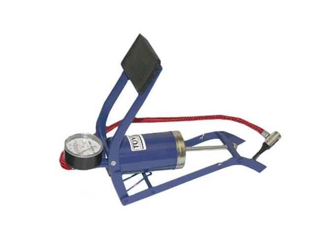 Pompa A Pedale Con Manometro 160 PSI Pompa Bici A Pedale Maso | Manometro 160 PSI | Valvole Presta E Schrader Pompa Alta Pressione - Foto 9
