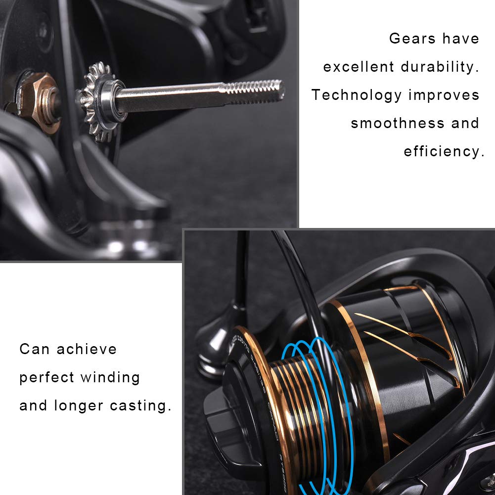 Accessorio per mulinello per attrezzi da pesca in mare con rotella per pesce in metallo di alta qualità (RT2000) - 5