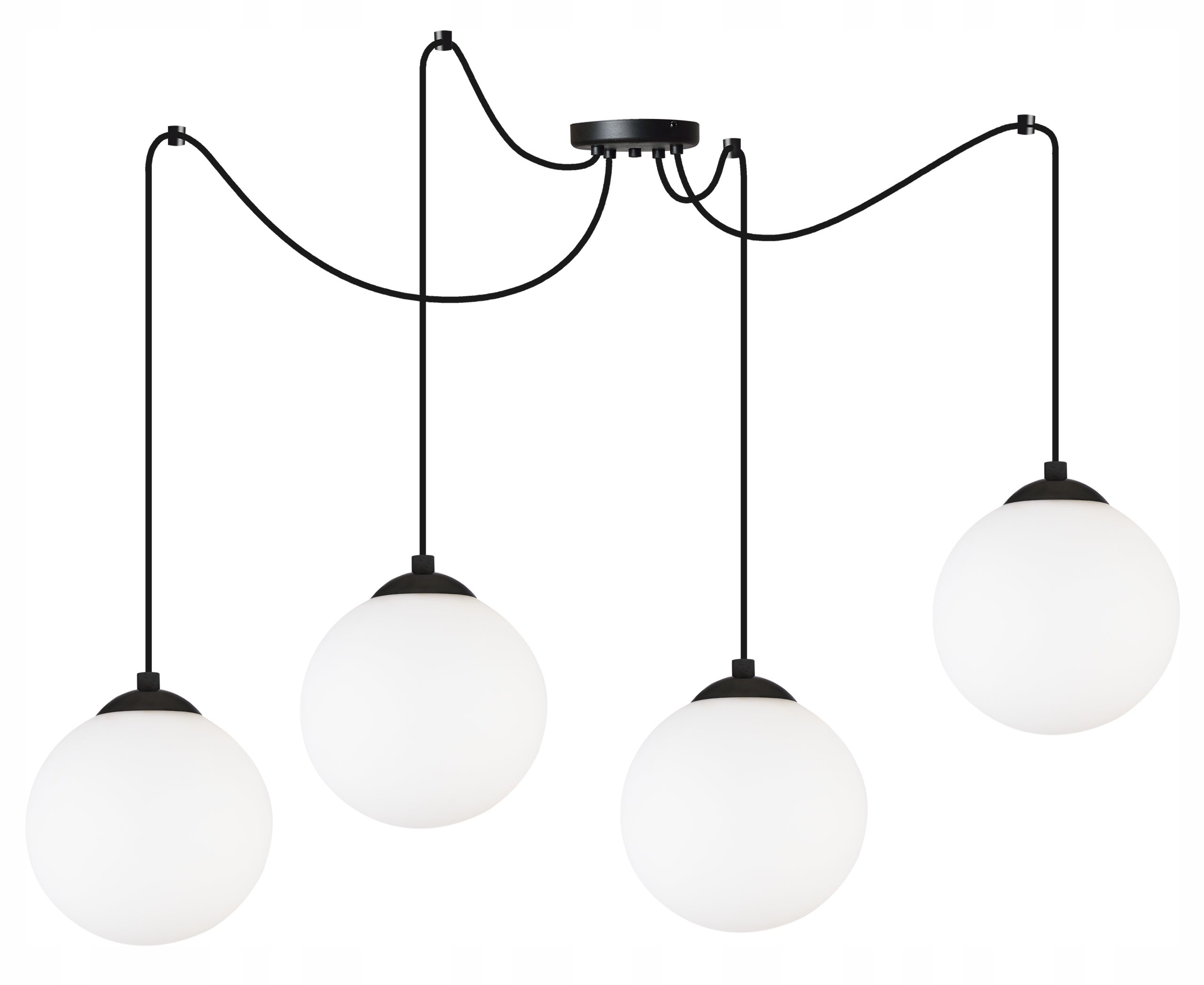 Lampa sufitowa wisząca Florence modern 4xE27 abażur kule białe Light Home LH