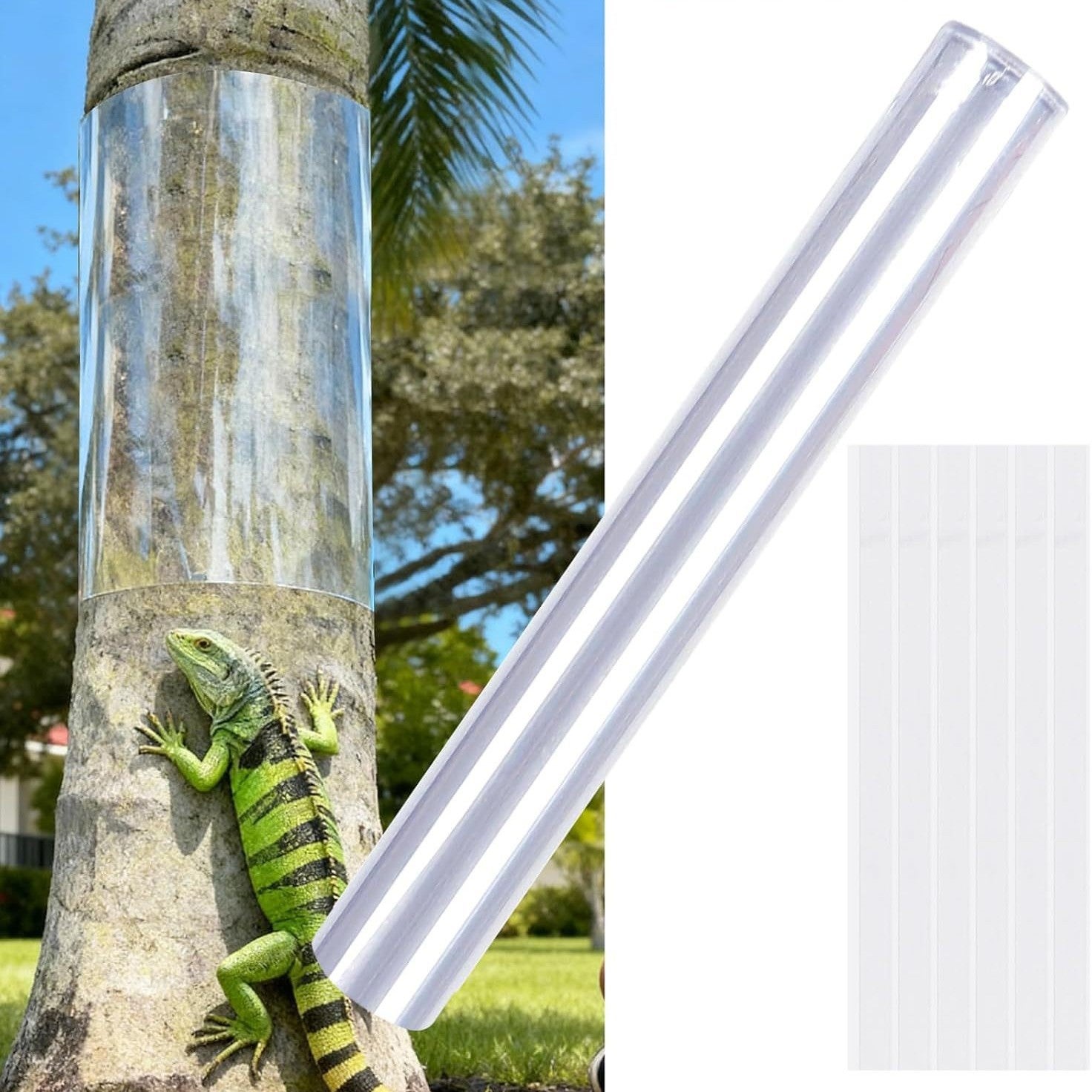 Nouveau manchon de protection anti-grimpe pour tronc d'arbre, barrière physique contre iguanes écureuils et animaux nuisibles - 2