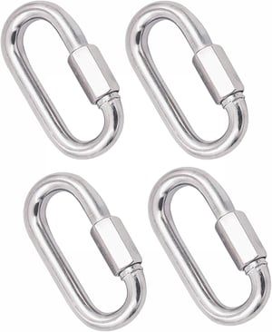 2x Cordon solide extensible en plastique, mousqueton, pêche