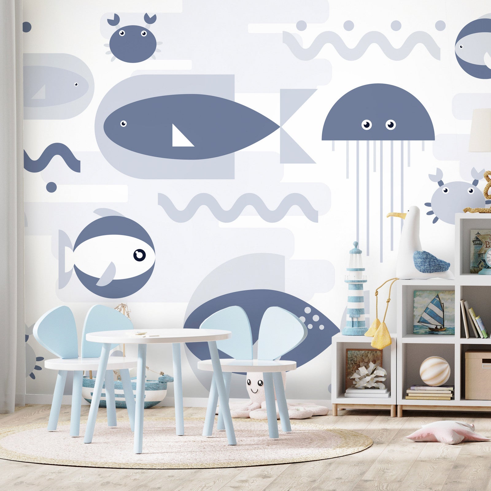 Papier peint mural 3D personnalisé pour plafond - Zénith - Océan - Aquarium suspendu - Papier peint photo 3D pour salon - 400 cm (l) × 280 cm (H