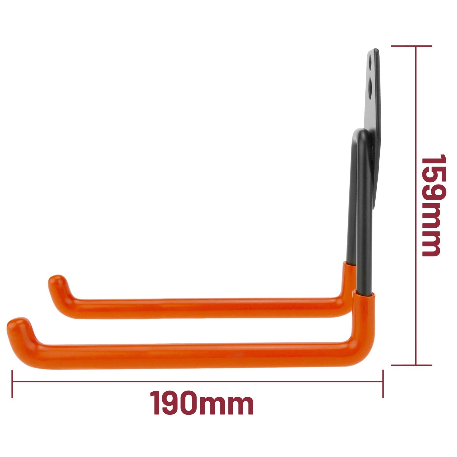 Dubbele multifunctionele haak voor wand 65x190x159 2-pack - 4