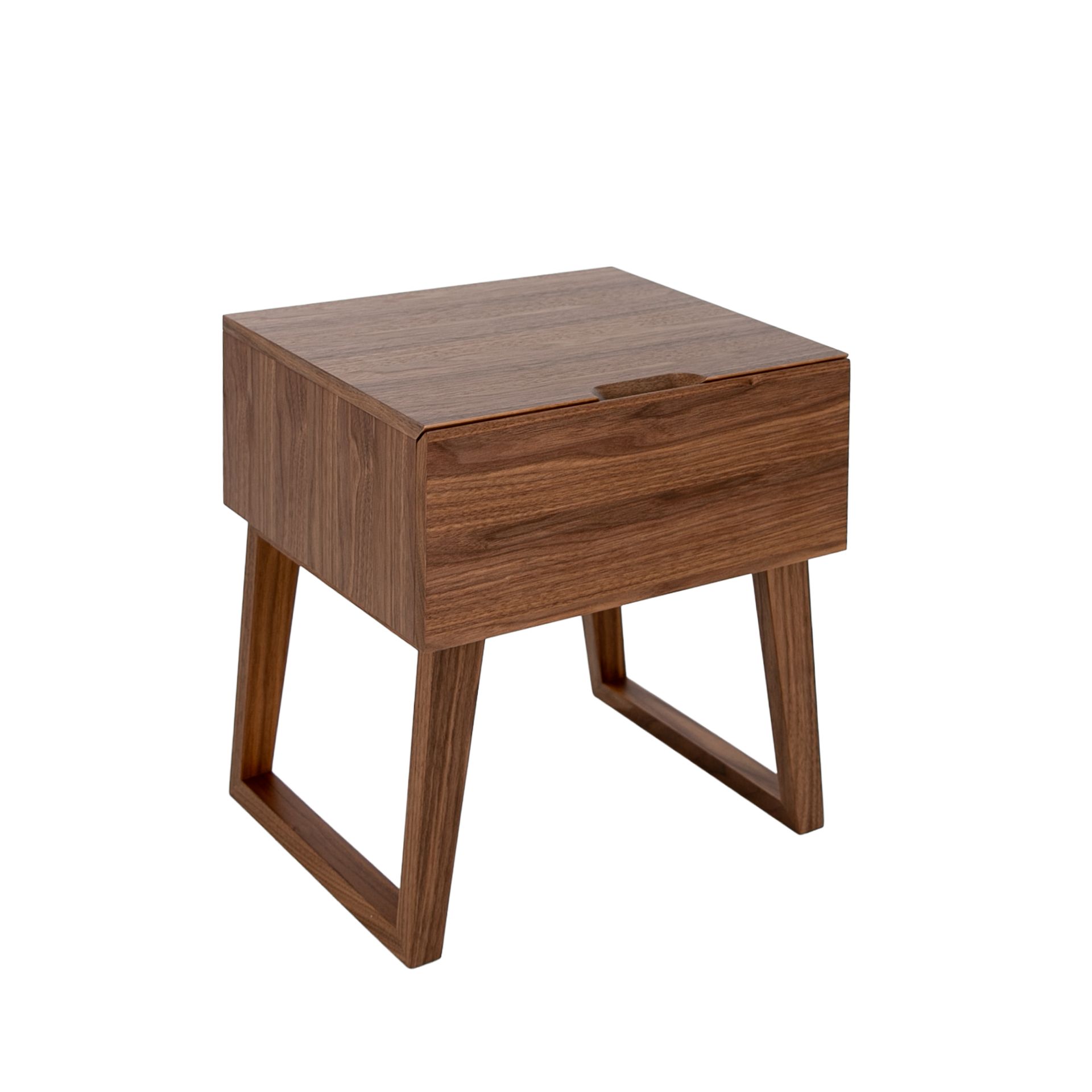 ANGEL CERDA Table de chevet en noyer - 2