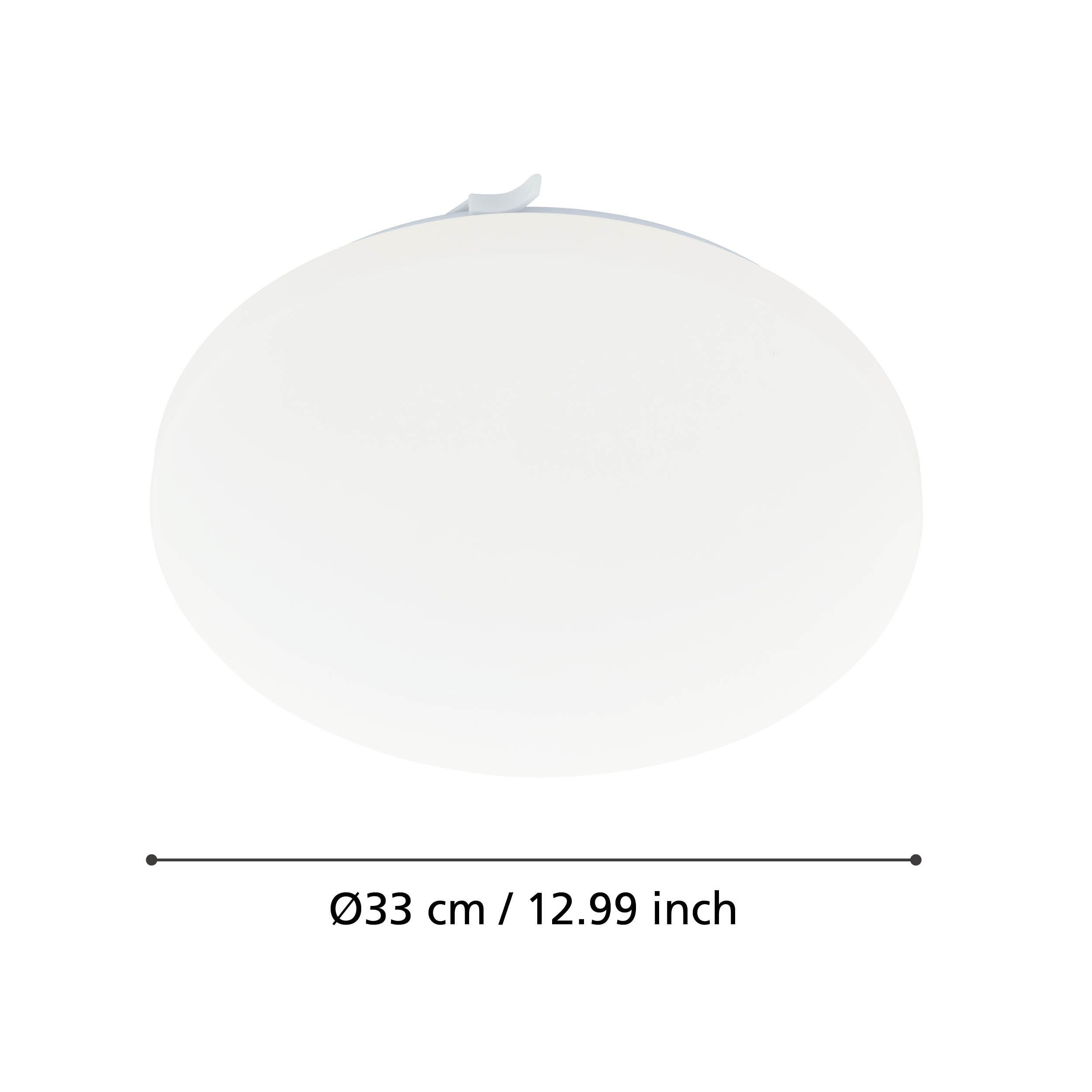 Applique/Plafonnier FRANIA LED 14,6W en acier blanc D330mm - 3