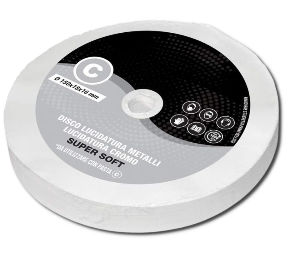 Disque Polissage Coton Jean Doux Medium 300 Mm Métaux Aluminium Chrome Inox Laiton Cuivre 96499262 Disque Polissage Coton Jean Doux Medium 300 Mm Métaux Aluminium Chrome Inox Laiton Cuivre 96499262