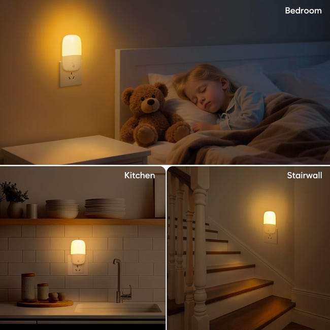 Luce Notturna A LED Con Spina E Sensore Crepuscolare - Luce Notturna Automatica Per Camerette E Scale | Leroy Merlin - Foto 14