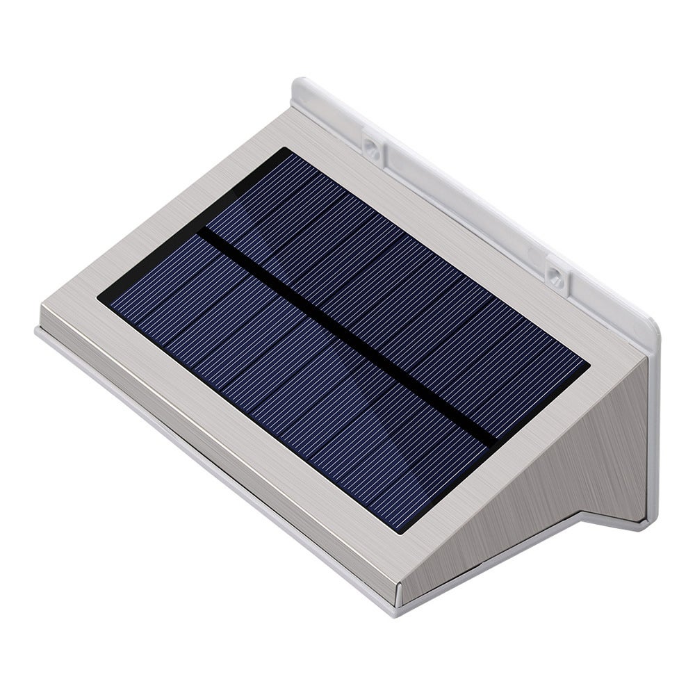Appliques murales solaires avec détecteur de mouvement, 21 LED, étanches, en acier inoxydable, avec 3 modes d'éclairage, une allée, une clôture - 9