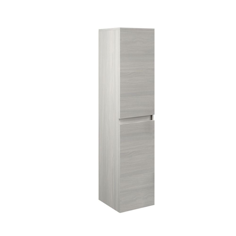 Columna de baño colgante de roble gris 31,4x31,5x136