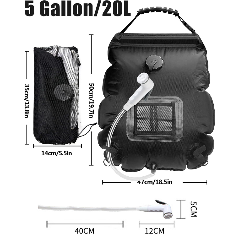 Pompe Pression Extérieur TRIEBAN Sac De Douche Solaire 20L Portable Avec Pompe - Pour Camping, Randonnée Et Extérieur Sac Douche Camping 20L Pompe Pression Extérieur TRIEBAN Sac De Douche Solaire 20L Portable Avec Pompe - Pour Camping, Randonnée Et Extérieur Sac Douche Camping 20L