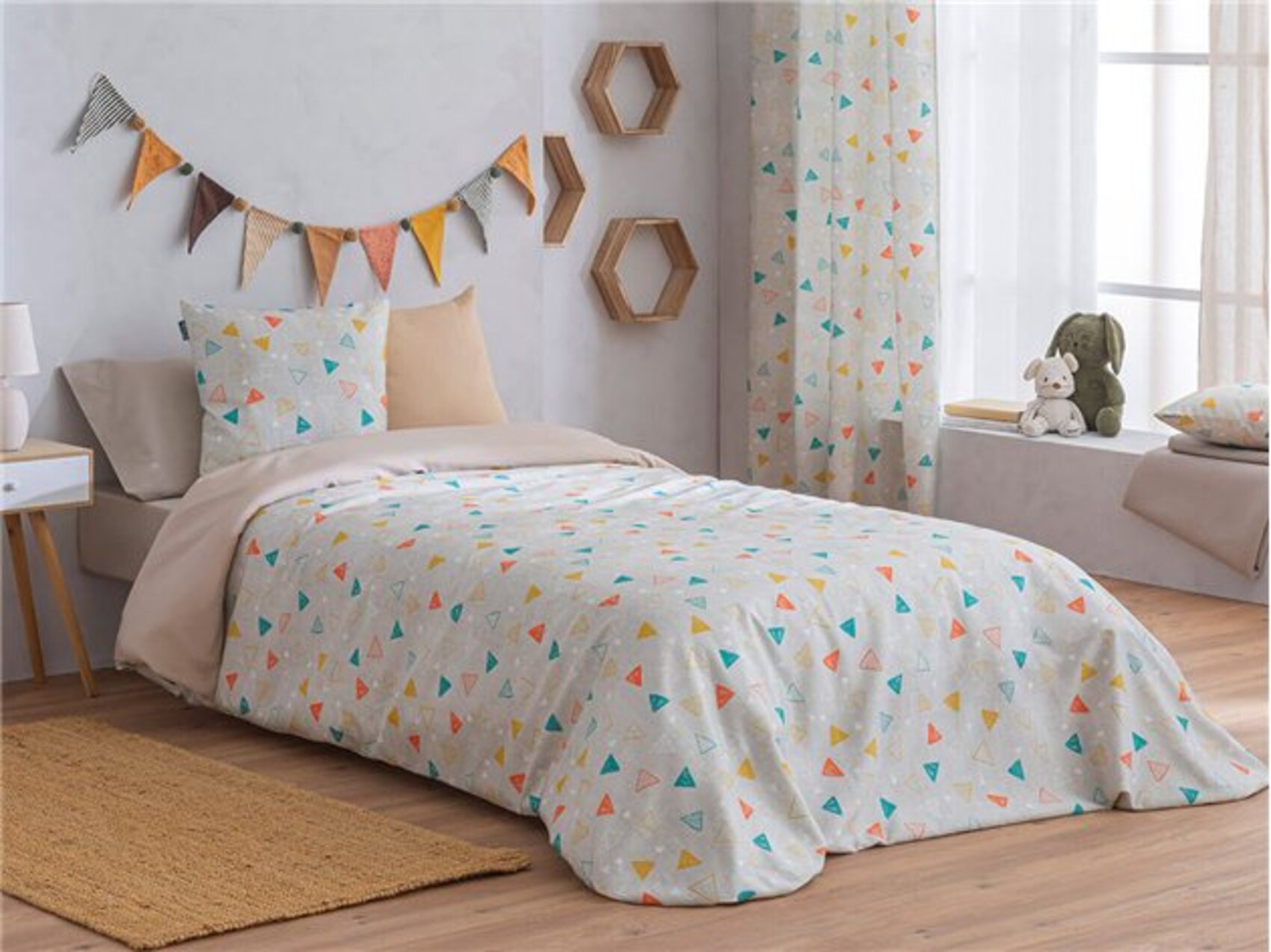 Juego de funda nórdica 3 piezas keops para cama de 135 cm