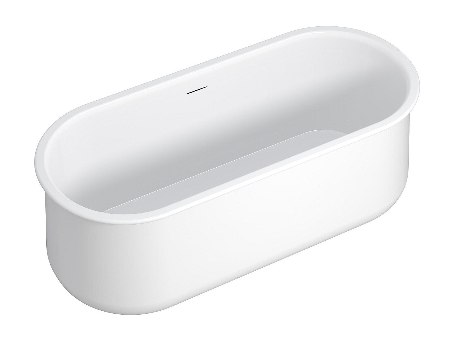 Baignoire îlot - 160 x 74 x 60 cm - Blanc mat - 234 L - CALDRIA - 3