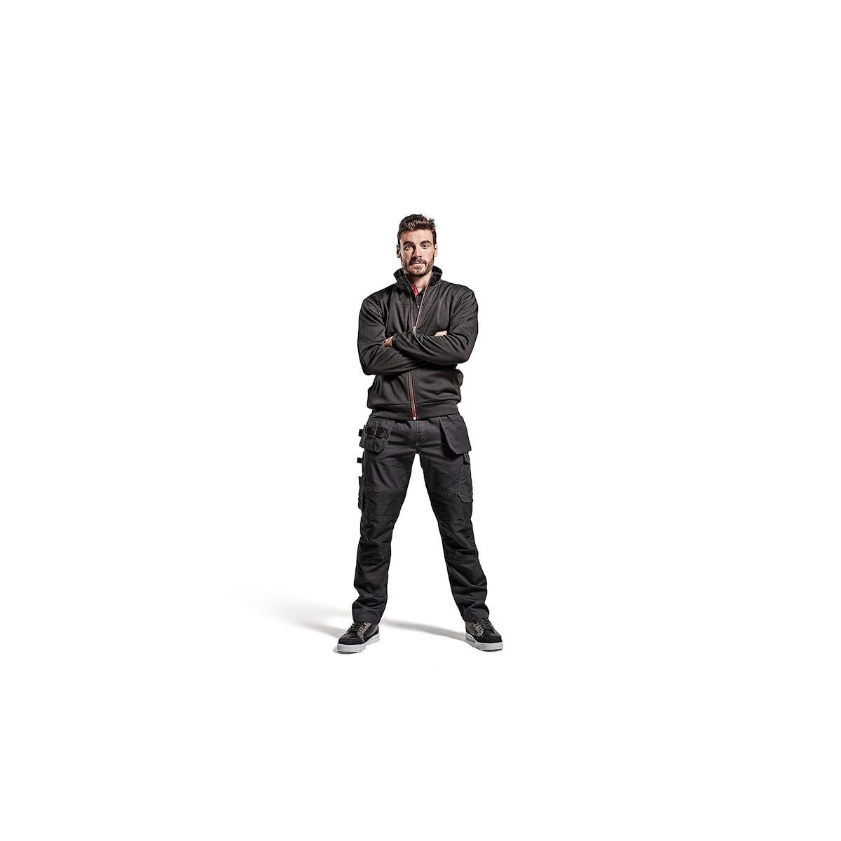 Sweat zippé Noir/Rouge - Blaklader - Taille XS - 5