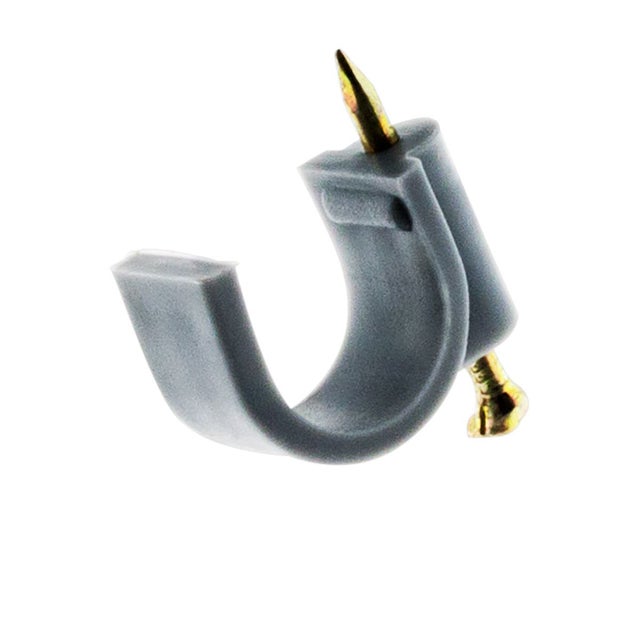 Lot de 50 crochets de fixation Ø20mm - Gris - Zenitech