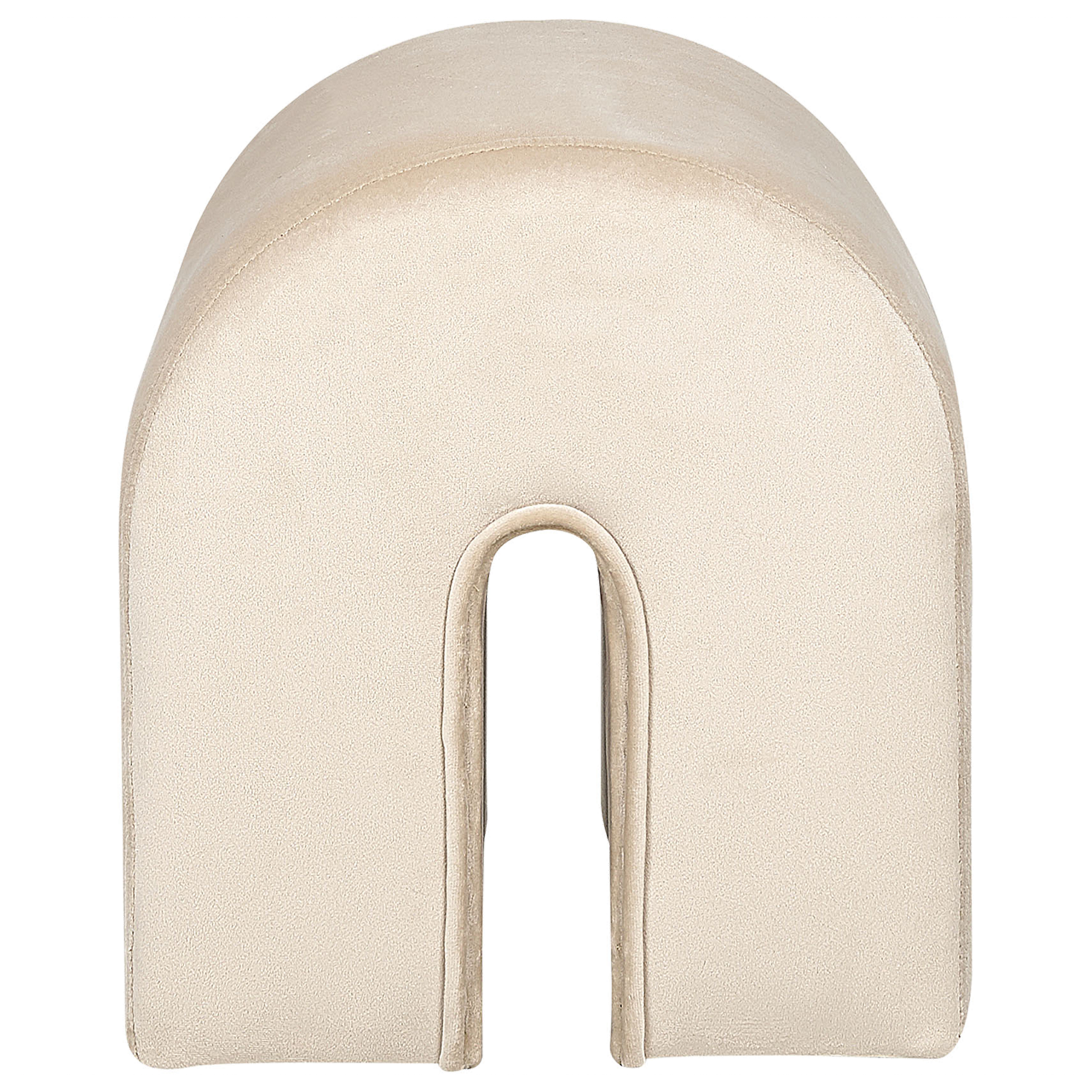 Pouf MODOC Velluto Beige 35 cm 42 cm 42 cm - 6