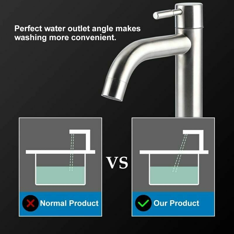 Robinet de grand lavabo monotrou froid en acier inoxydable brossé G1/2 - 4
