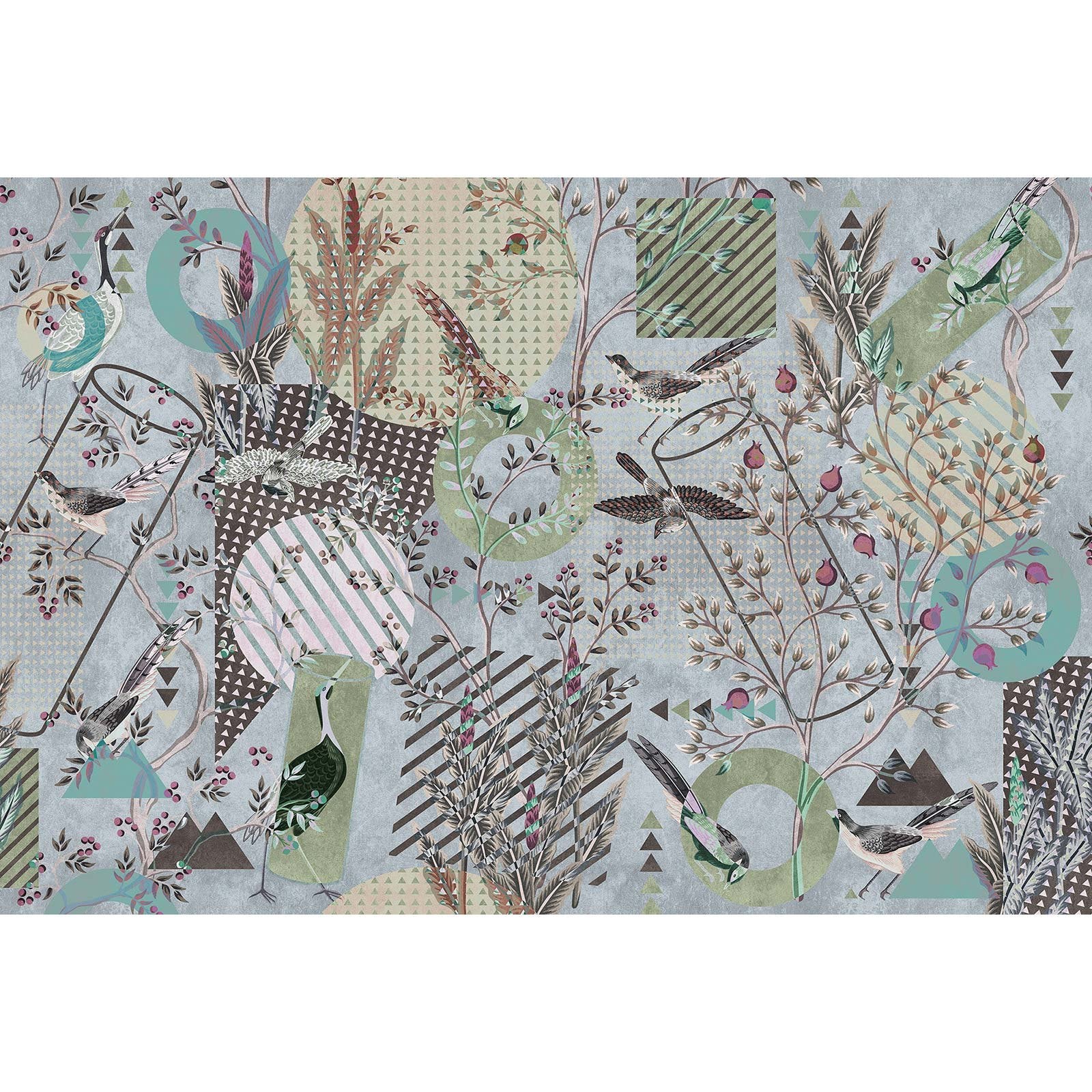 Papier peint panoramique zen à motifs multicolore Tapisserie ...