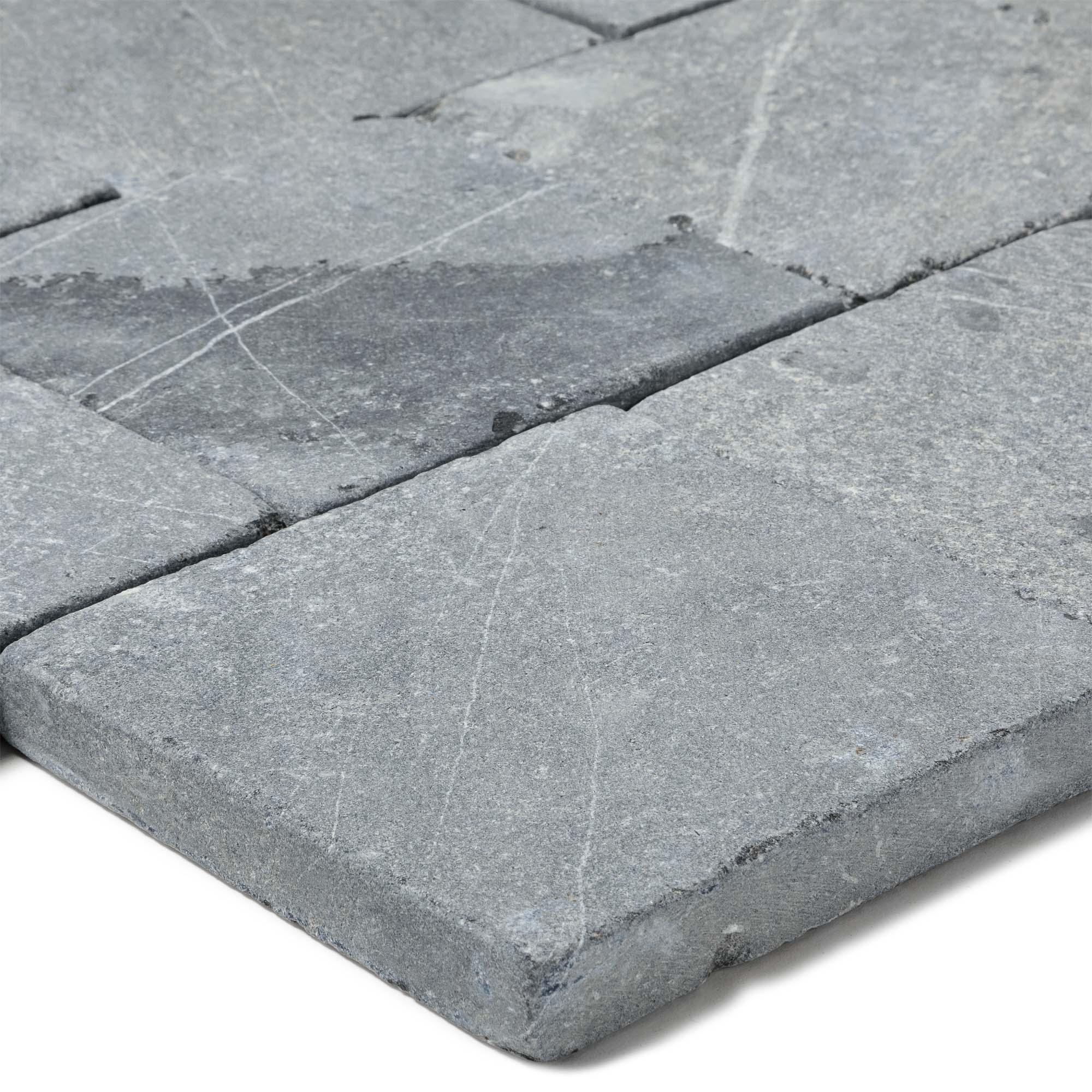 Pavé Pierre Bleue du Vietnam 15x15x2 cm (vendu au m² - 45 pavés/m²) - RO'MA NATURE - 3