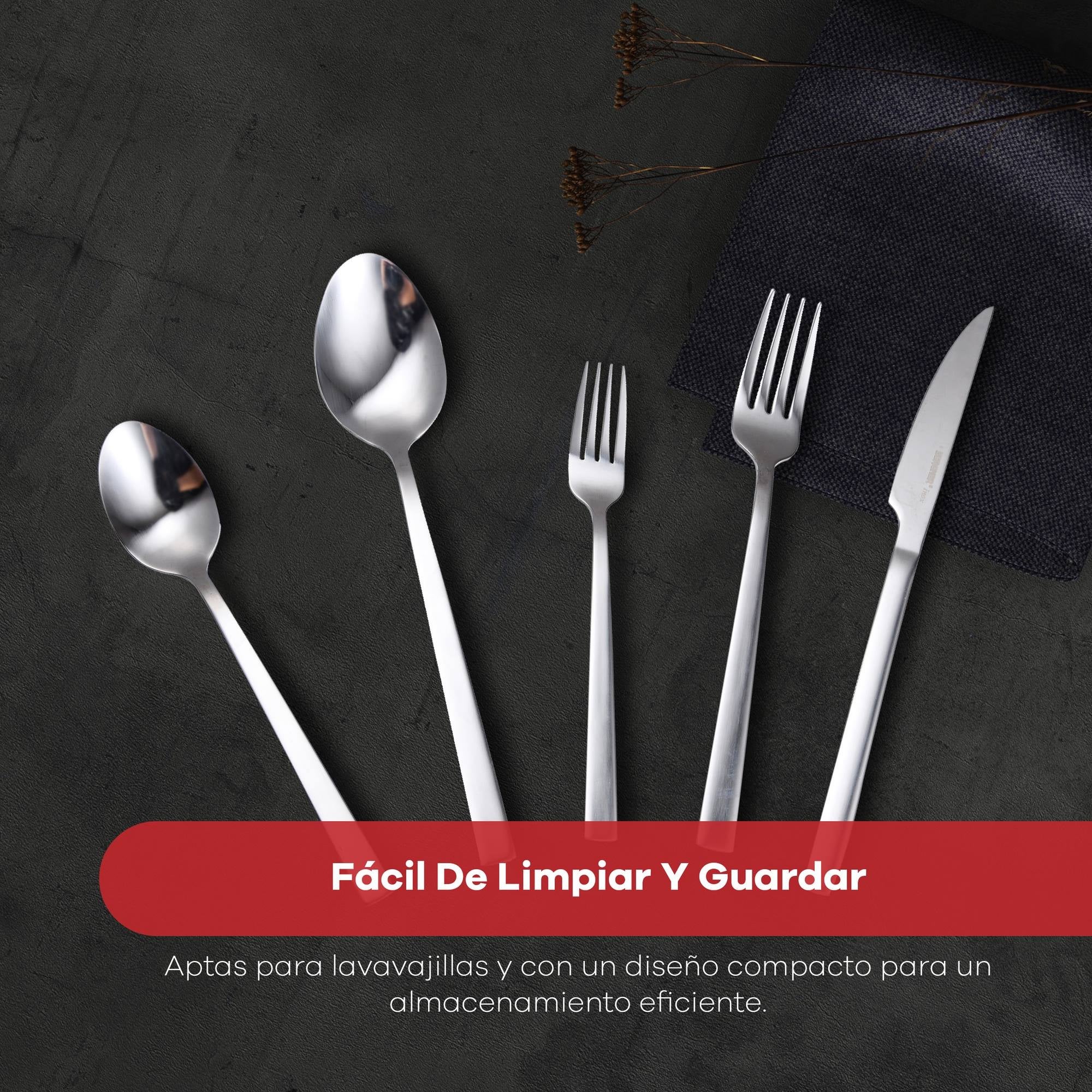 Juego de cubiertos 60 Piezas en acero inoxidable Cubertería Sofia Bergner - 3