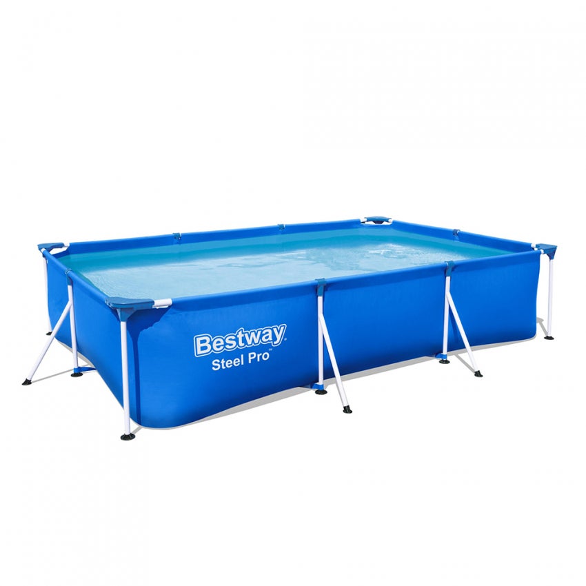Piscina de retangula + bomba de filtro 300x201xh 66 cm - 4