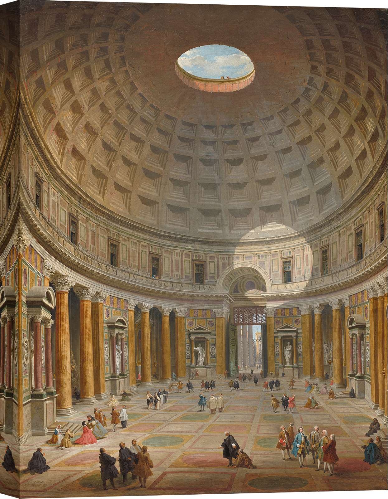 Tableau classique sur toile - Giovanni Paolo Panini - Intérieur du ...