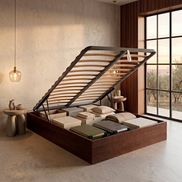 Canapé Abatible Somier 31CM | 150x190 cm | ENVIO Y MONTAJE INCLUIDO | Royal Sleep | Wengué