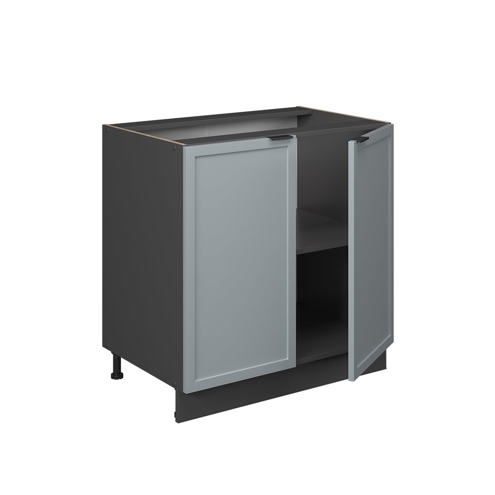 Vicco Szafka pod zlew Fame-Line, Jasnoniebiesko-szary, 80 cm z półką, BP Dąb