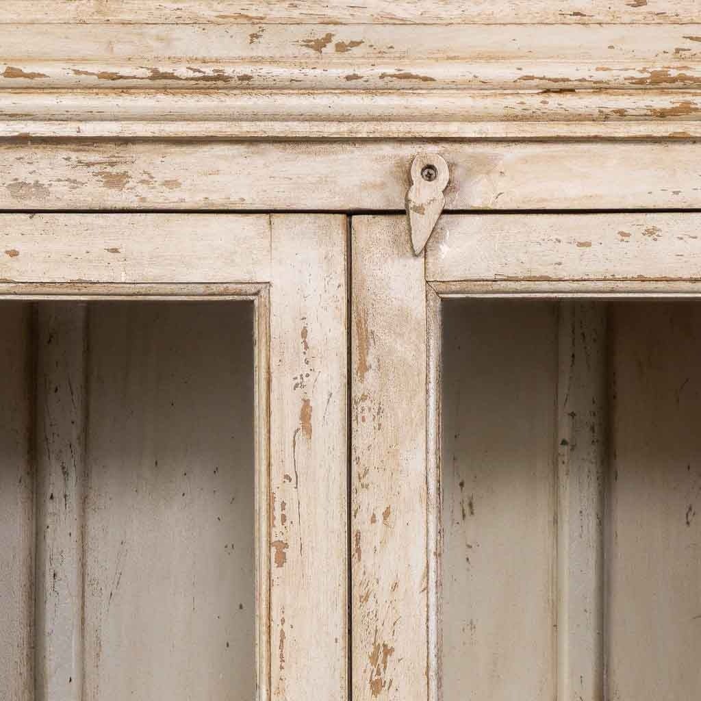 Vetrina in legno beige fatta a mano 105x40x180h cm - 9