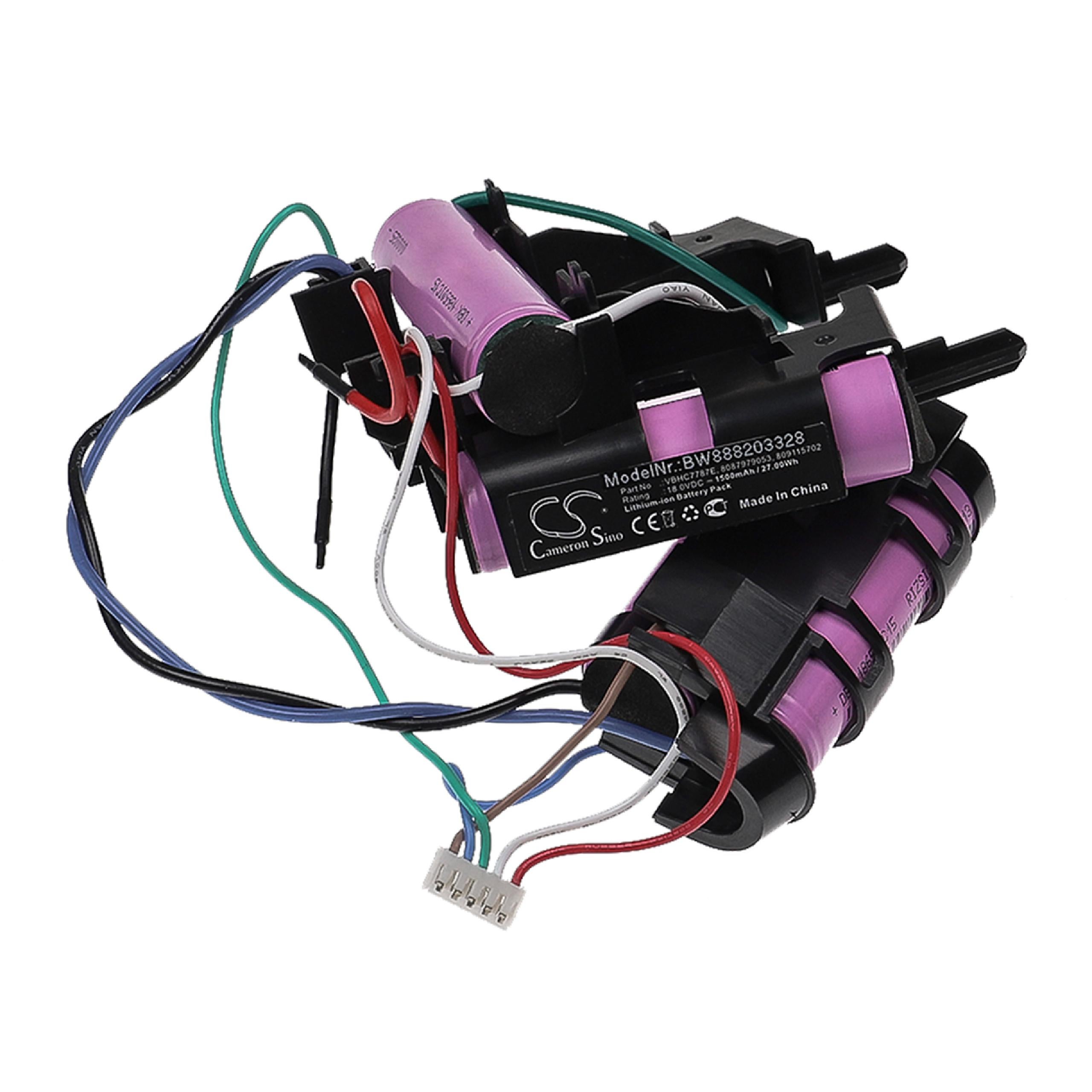 vhbw 1x Batterie compatible avec AEG CX7-35BME 90094086000, CX7-35CB 90094084500, CX7-35BM 90094085900 aspirateur (1500mAh, 18V, Li-ion) - 6