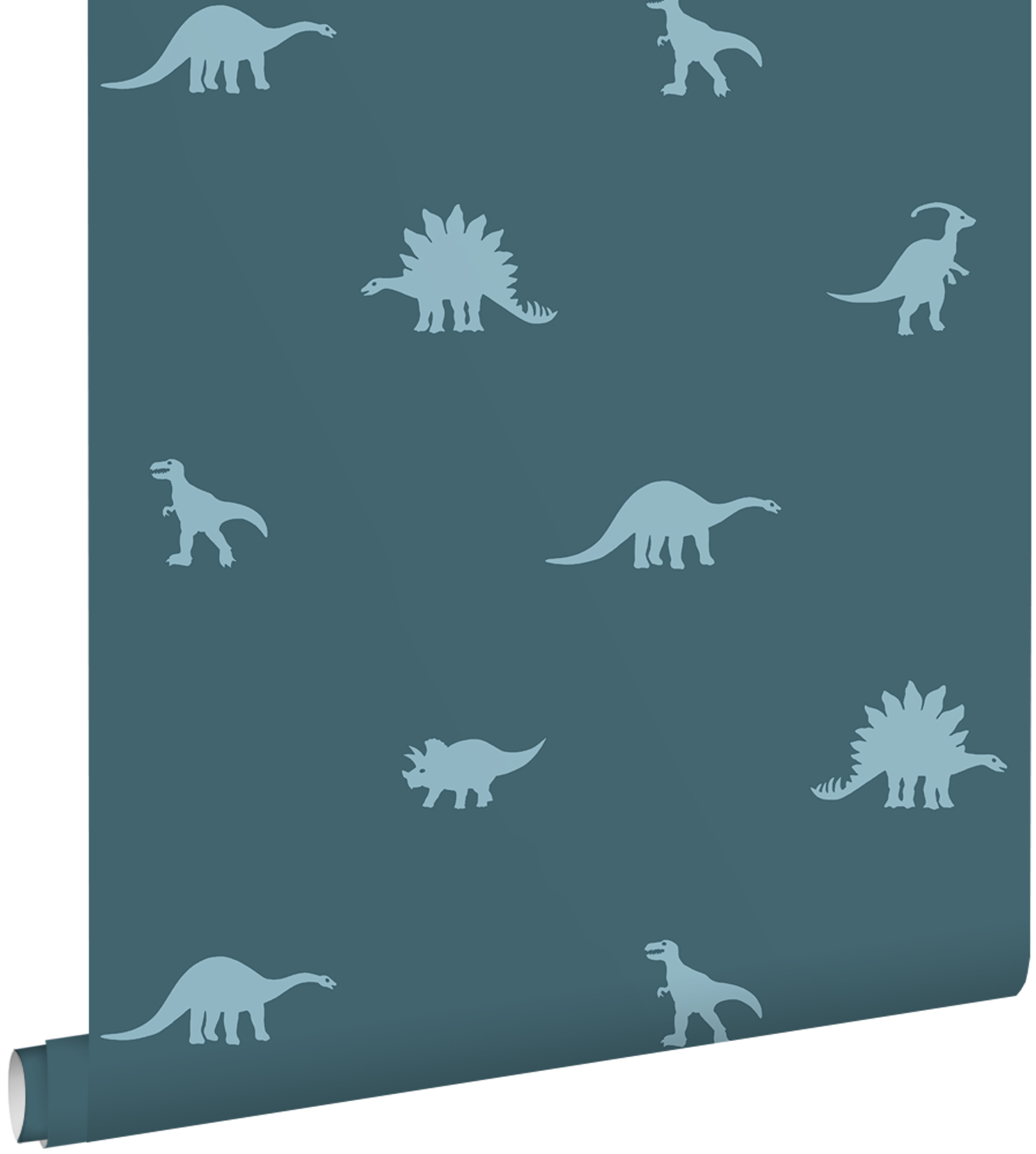 Tapeta dinozaury niebieskim - 50 x 900 cm - ESTAHOME