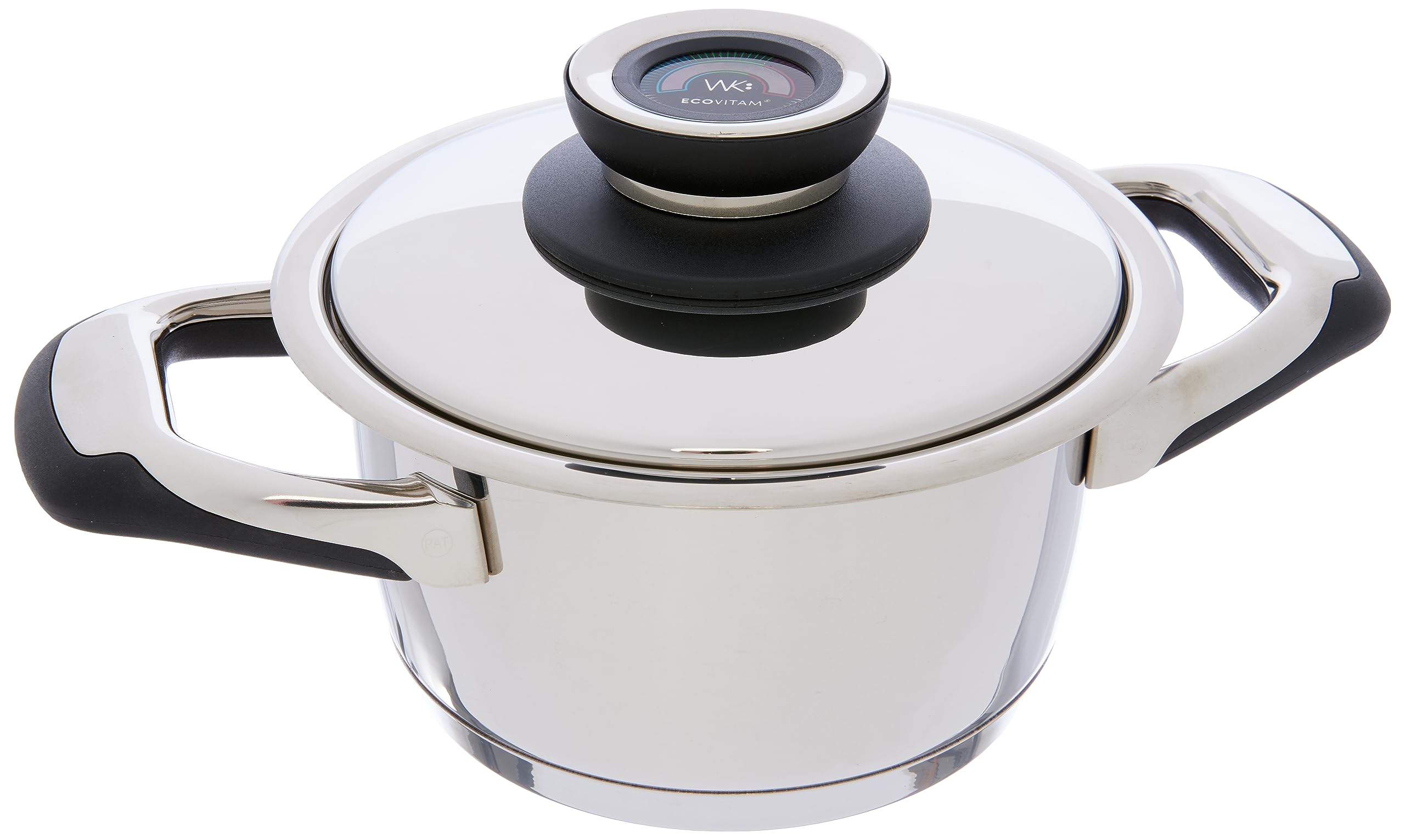 Pentola Acciaio Inox 18/10 1,8L Con Coperchio E Termometro | Adatta A Induzione