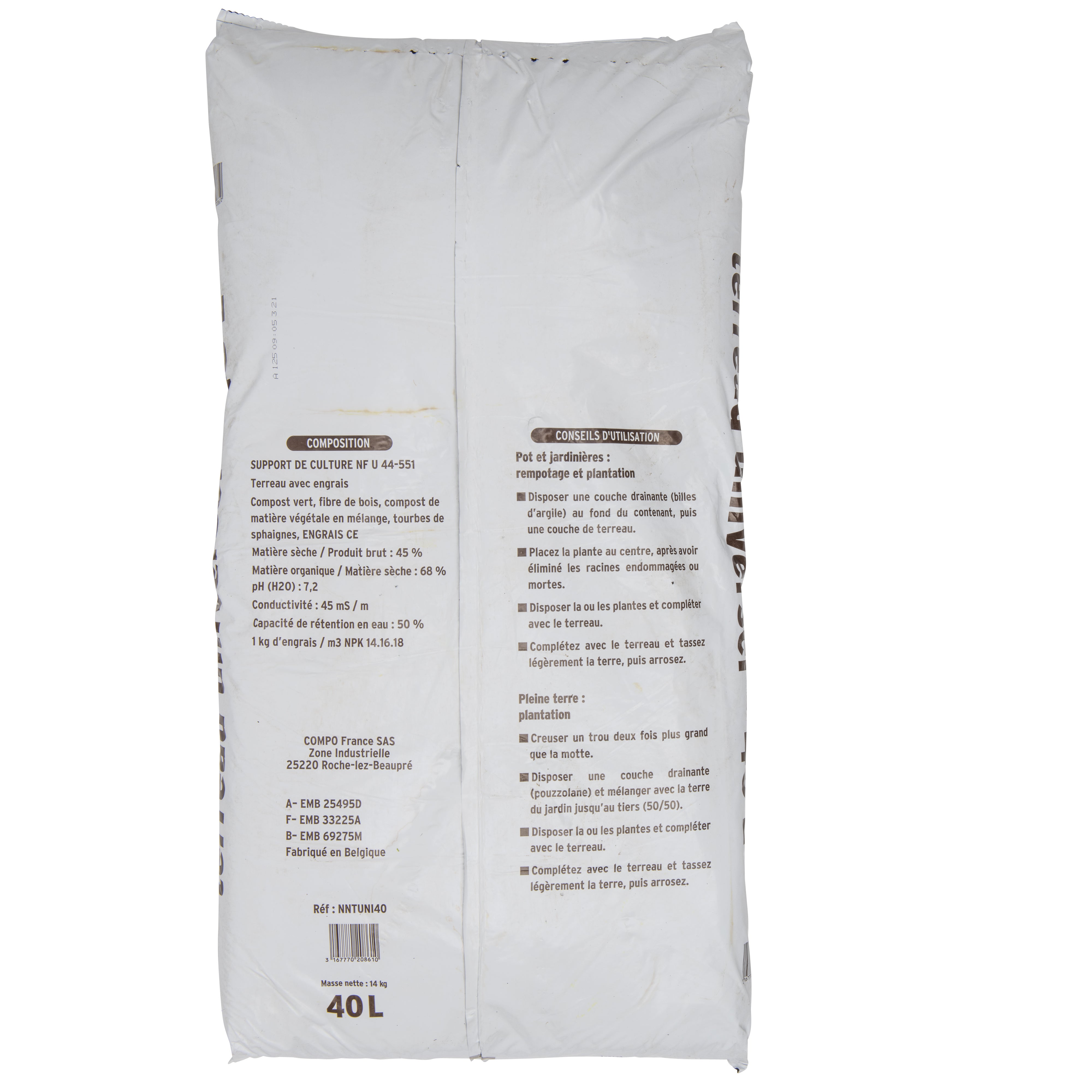 Terriccio universale per vasi 40 L - 3